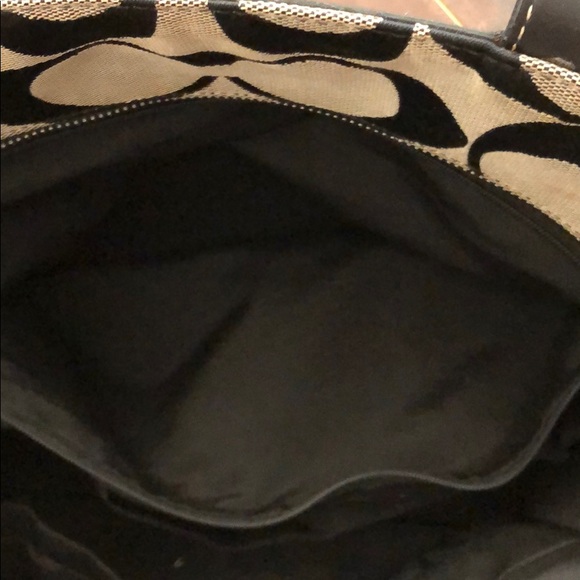 Coach Black and Cream Diaper Bag/Tote - Picture 6 of 9